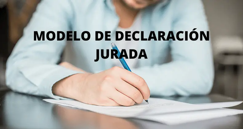 Declaración Jurada - Modelo de Declaración Jurada Perú - Notaris
